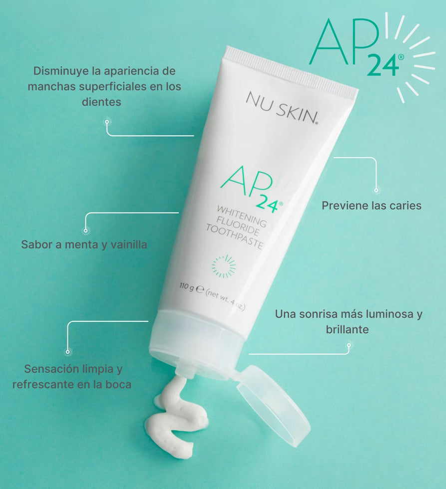 Pasta dental AP 24 limpia los dientes sin peróxido,